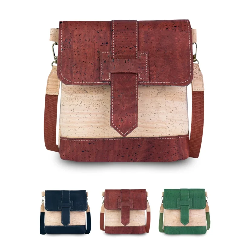 Korková crossbody kabelka Double-Sided