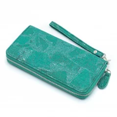 Korková peněženka Exquisite green