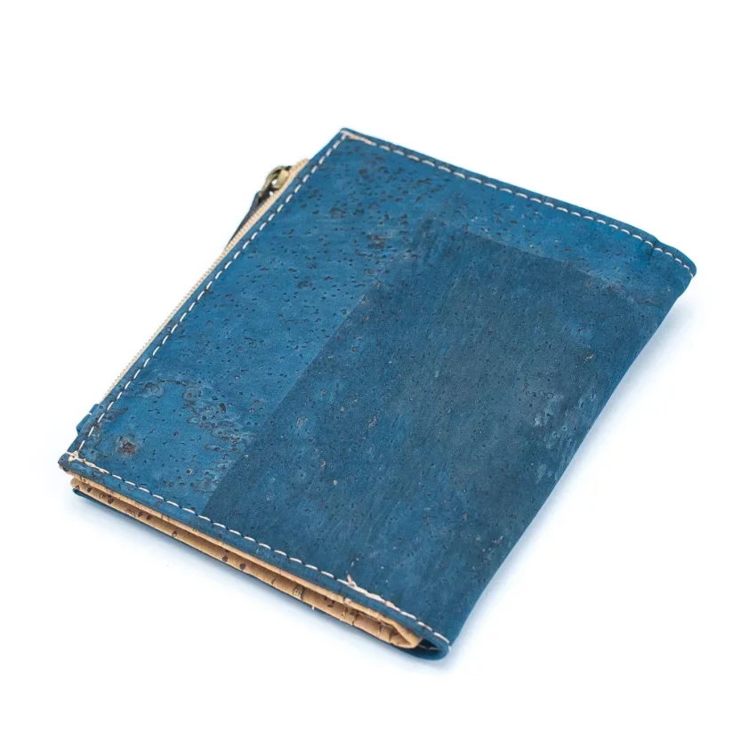 Pánská korková peněženka Coral blue