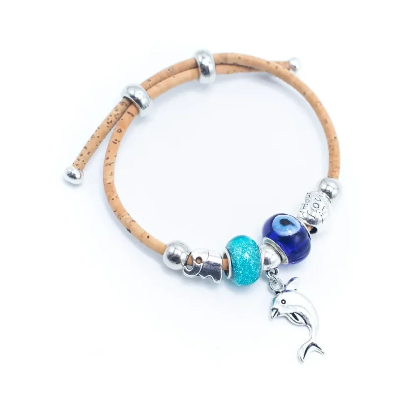 Korkový náramek Charm