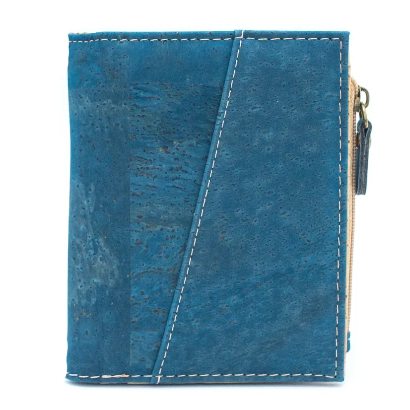 Pánská korková peněženka Coral blue