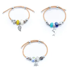 Korkový náramek Charm
