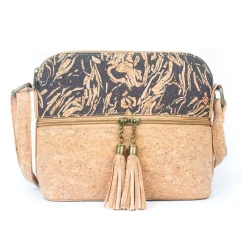 Korková crossbody kabelka Tassel