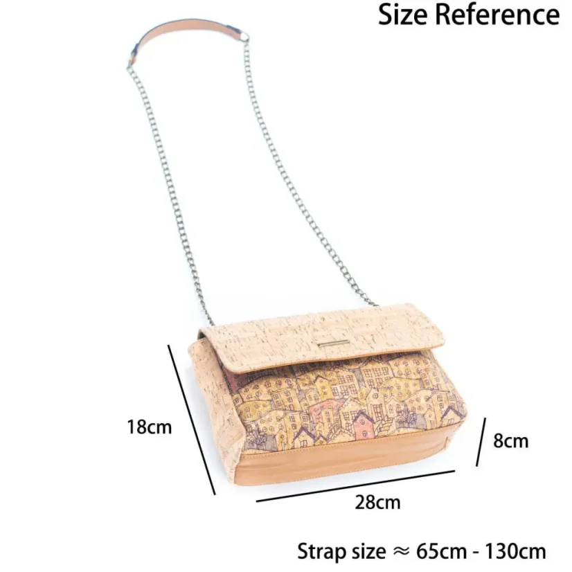 Korková crossbody kabelka Printed