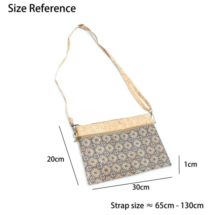 Korková crossbody kabelka Wristlet