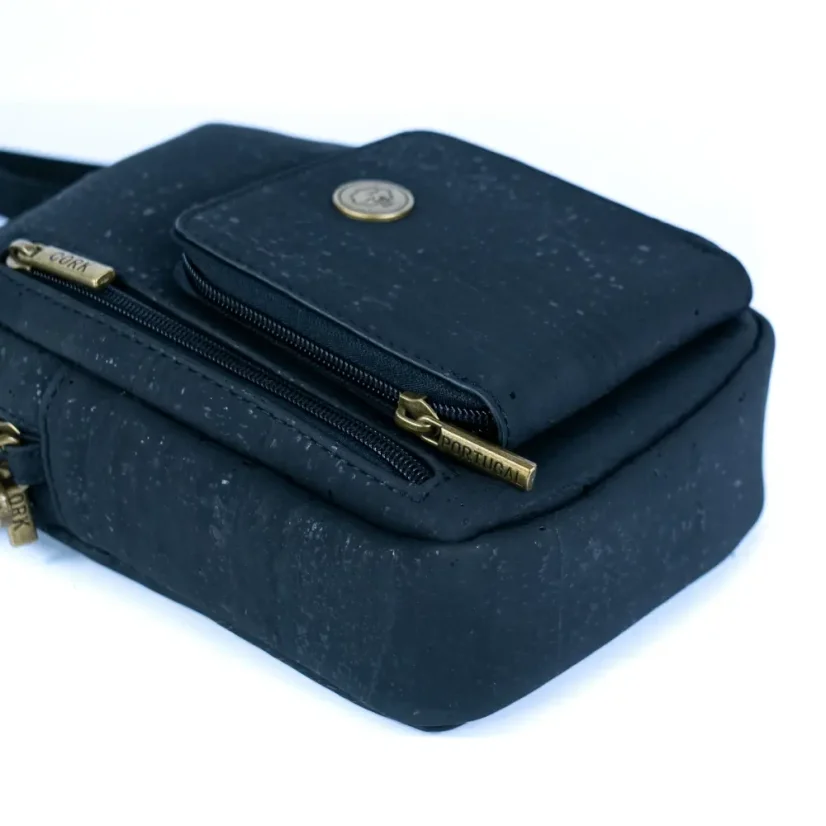 Unisex korková crossbody taška na telefon