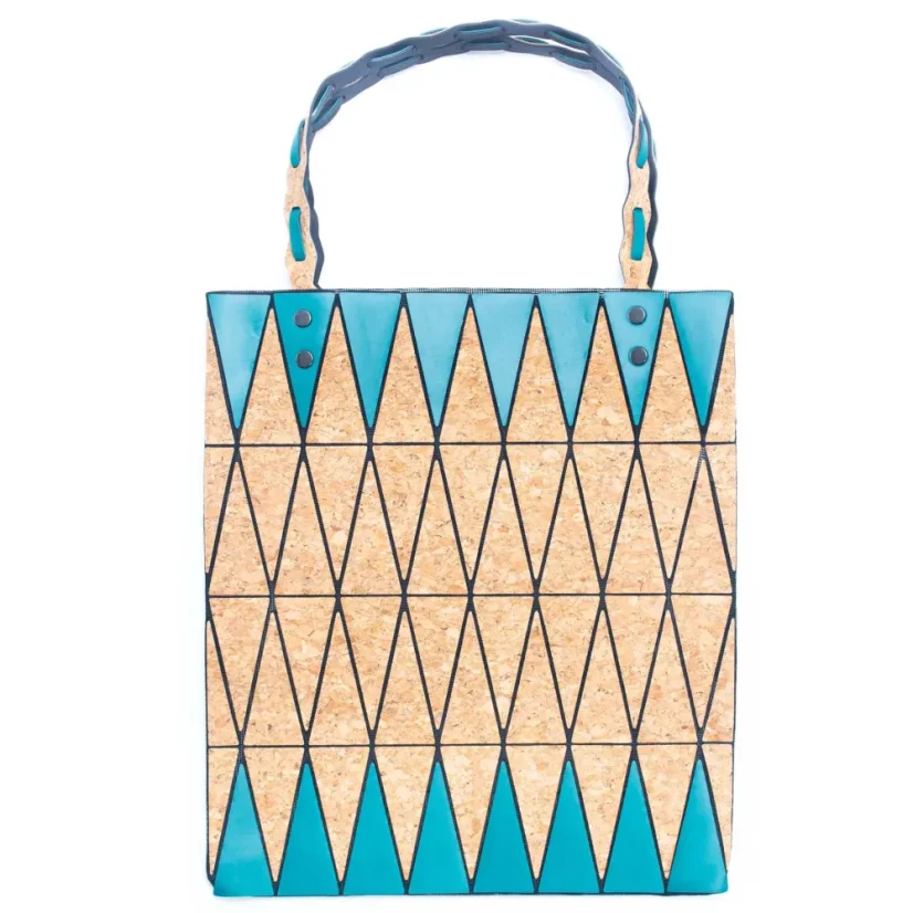 Korková kabelka Shopping tote bag geometric
