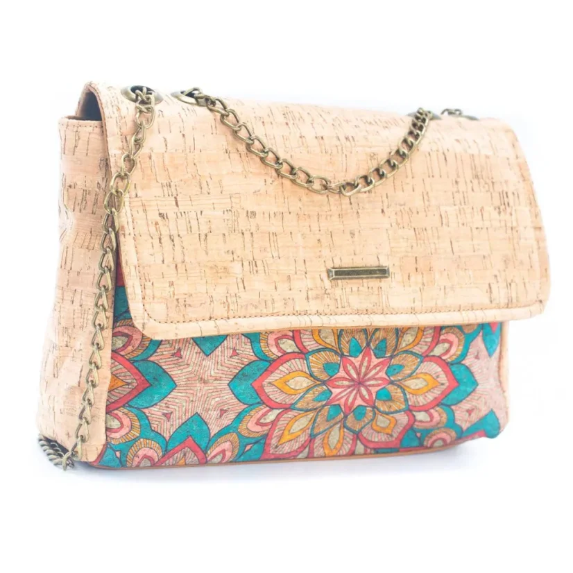 Korková crossbody kabelka Printed