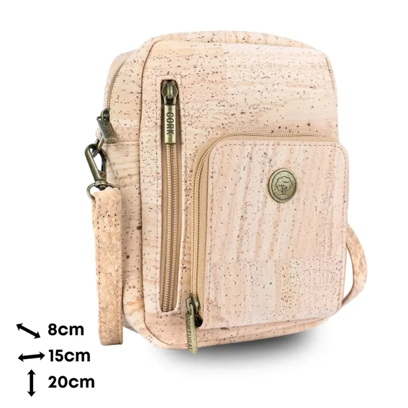 Unisex korková crossbody taška na telefon