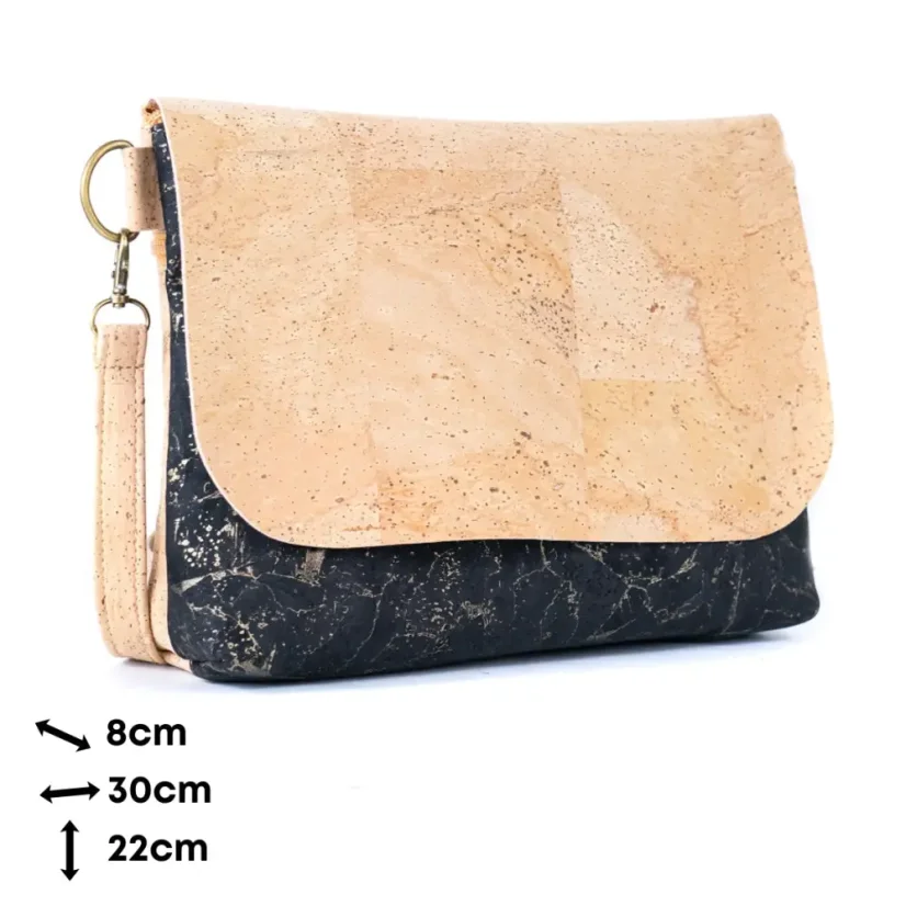 Korková crossbody kabelka Flap