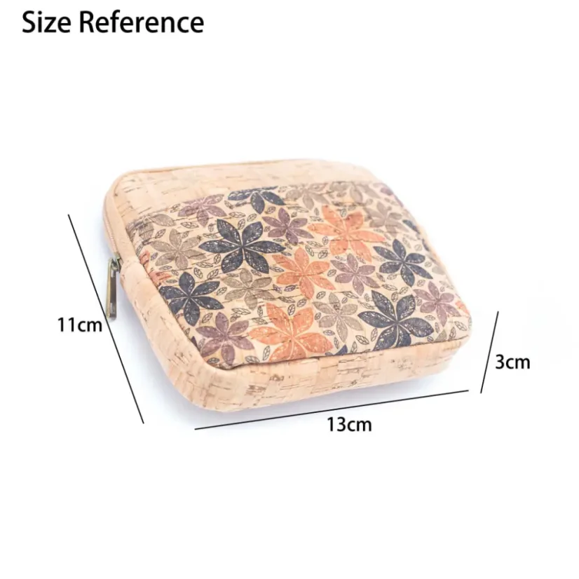 Korková peněženka na mince Pattern