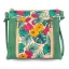 Korková crossbody kabelka s květinovým potiskem