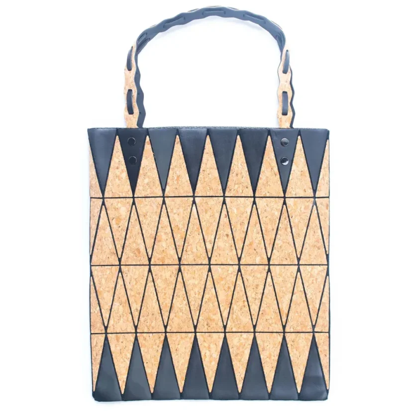Korková kabelka Shopping tote bag geometric