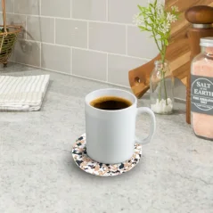 Sada 5 ks kulatých podtácků z korku a EVA pěny