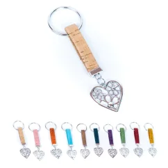 Korková klíčenka Color