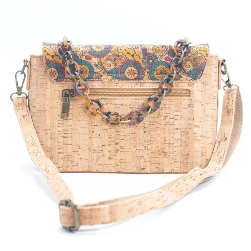 Korková crossbody kabelka Chain