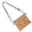 Korková crossbody kabelka s širokým popruhem