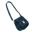 Korková crossbody kabelka Golden Accents - Barva: Tmavě hnědá