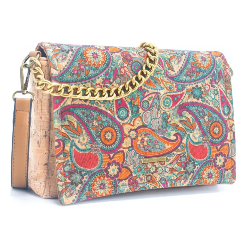 Korková crossbody kabelka Pattern messenger