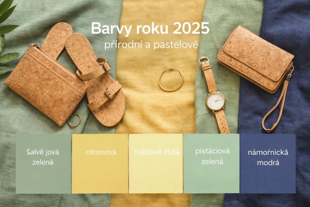 Barvy roku 2025 a korkové doplňky